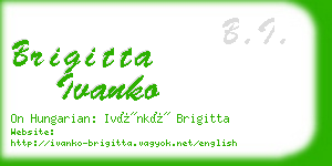 brigitta ivanko business card